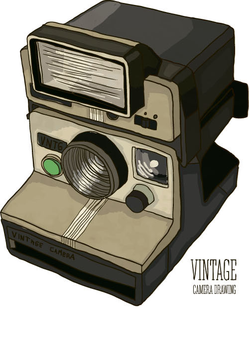 Vintage camera hand drawing vectors set 03 Vintage camera hand drawing vectors set 03