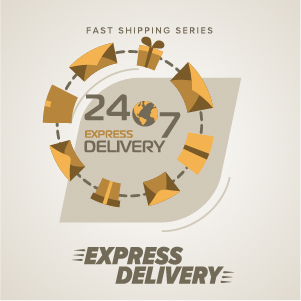 Vintage poster express delivery vector material 03 Vintage poster express delivery vector material 03