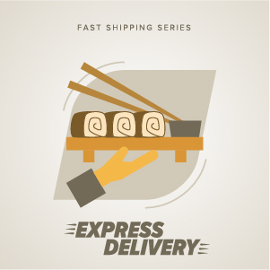 Vintage poster express delivery vector material 10 Vintage poster express delivery vector material 10