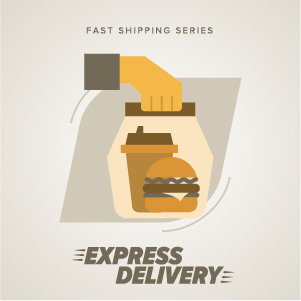 Vintage poster express delivery vector material 15 Vintage poster express delivery vector material 15