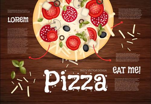 pizza poster vintage vector set 04 pizza poster vintage vector set 04