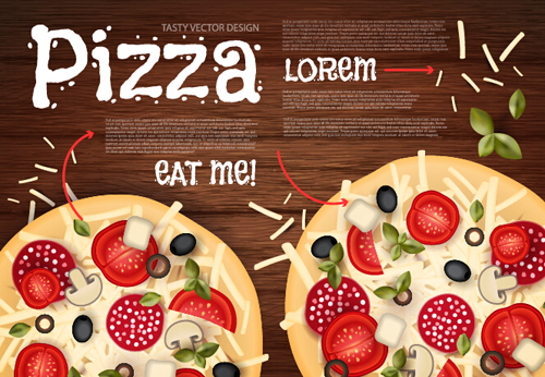 pizza poster vintage vector set 05 pizza poster vintage vector set 05