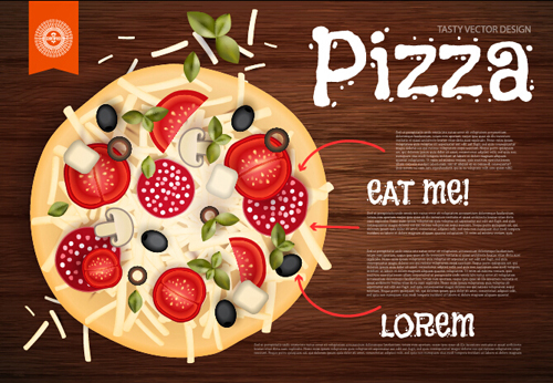 pizza poster vintage vector set 06 pizza poster vintage vector set 06
