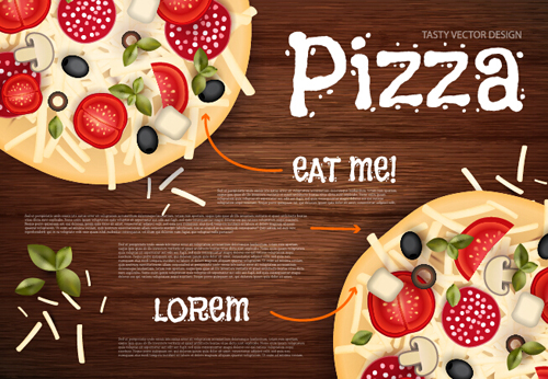pizza poster vintage vector set 07 pizza poster vintage vector set 07