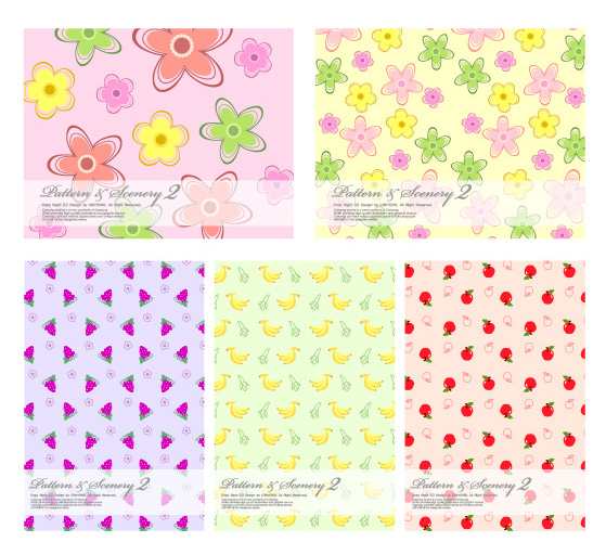 Flowers and fruit setting art