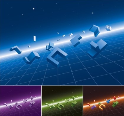 space background 3d 