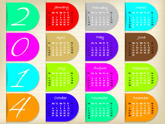 Calendar 2014 vector huge collection 114 Calendar 2014 vector huge collection 114