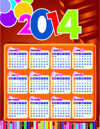 Calendar 2014 vector huge collection 116 Calendar 2014 vector huge collection 116