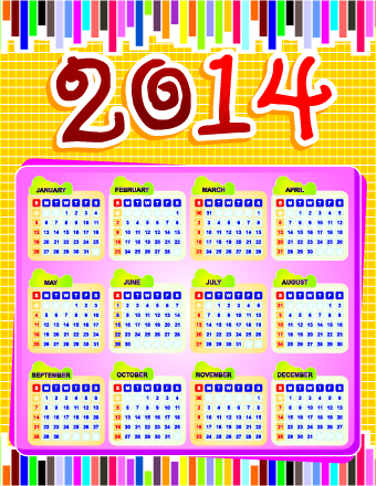 Calendar 2014 vector huge collection 118 Calendar 2014 vector huge collection 118