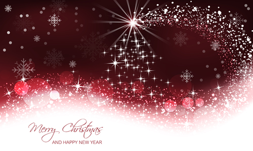 Christmas with new year abstract shiny vector 01 Christmas with new year abstract shiny vector 01