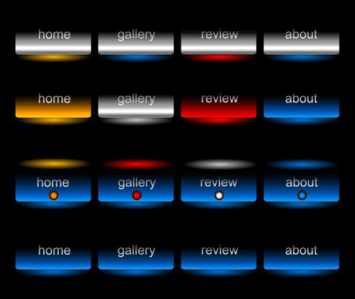 Company website menu buttons vector collection 19 Company website menu buttons vector collection 19