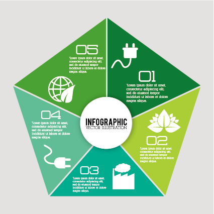 infographic illustration energy ecology 
