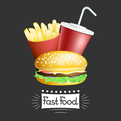 graphics food fast design 