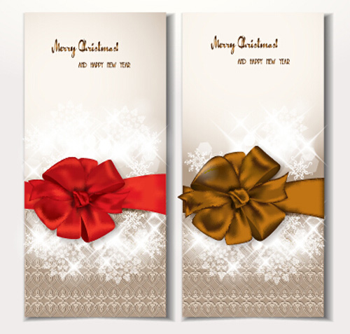 ribbon holiday gift cards bow 