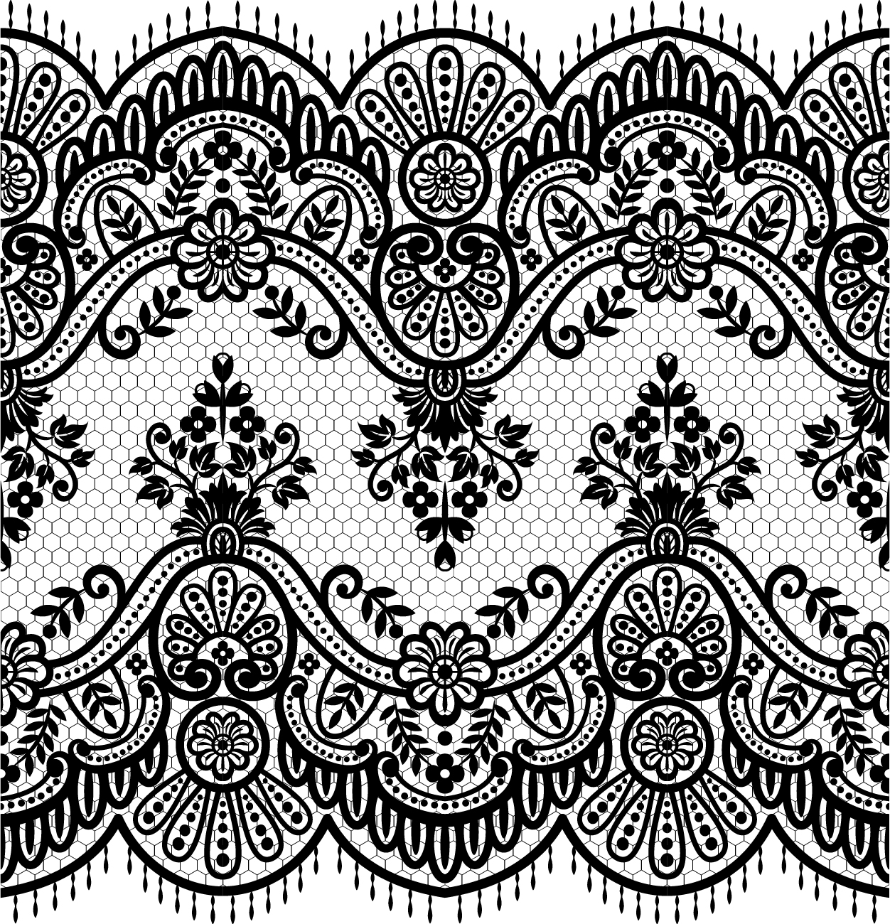 seamless lace borders 