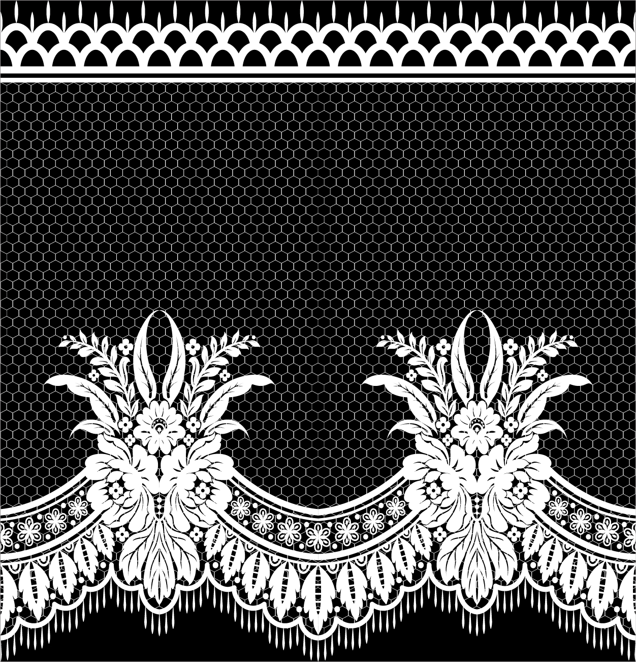 Lace seamless borders vectors set 03 Lace seamless borders vectors set 03