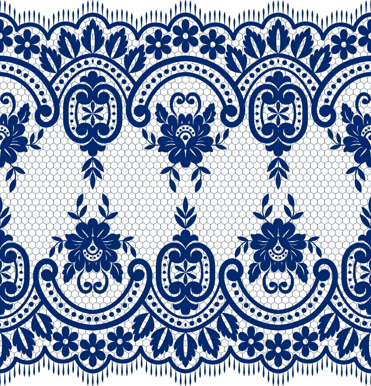 Lace seamless borders vectors set 05 Lace seamless borders vectors set 05