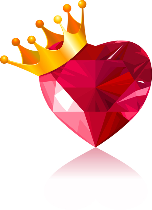 Shining diamond heart valentines day cards vector 08 Shining diamond heart valentines day cards vector 08