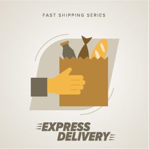 Vintage poster express delivery vector material 04 Vintage poster express delivery vector material 04