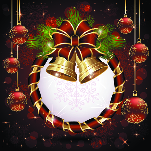 vector background new year luxurious christmas baubles background 