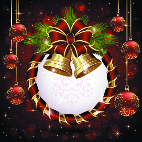 luxurious Christmas New Year baubles vector background 06 luxurious Christmas New Year baubles vector background 06