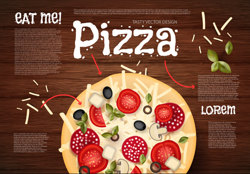 pizza poster vintage vector set 01 pizza poster vintage vector set 01