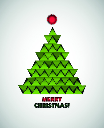 Creative Christmas tree design elements vector 01 Creative Christmas tree design elements vector 01