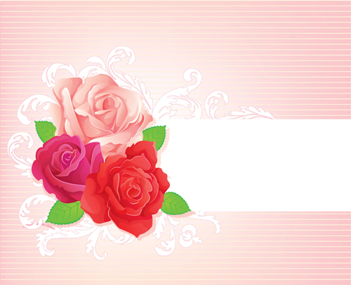 Beautiful rose banner vector design Beautiful rose banner vector design