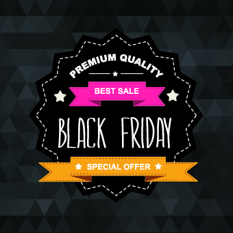 Set of black friday sale elements vector 05 Set of black friday sale elements vector 05