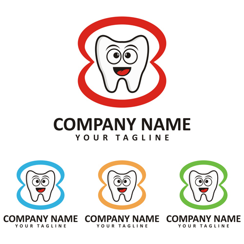 Funny dentist logo vector 01 Funny dentist logo vector 01