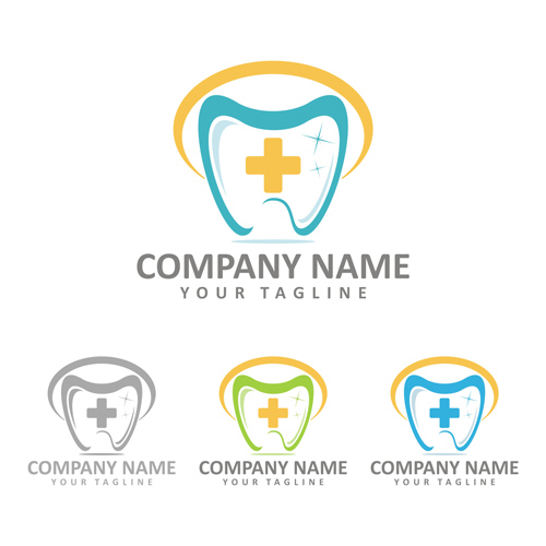 Funny dentist logo vector 04 Funny dentist logo vector 04
