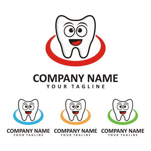 Funny dentist logo vector 05 Funny dentist logo vector 05