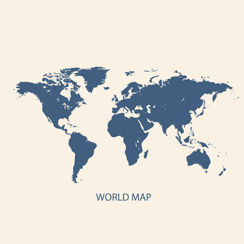 Simple world map vectors graphcs 01 Simple world map vectors graphcs 01