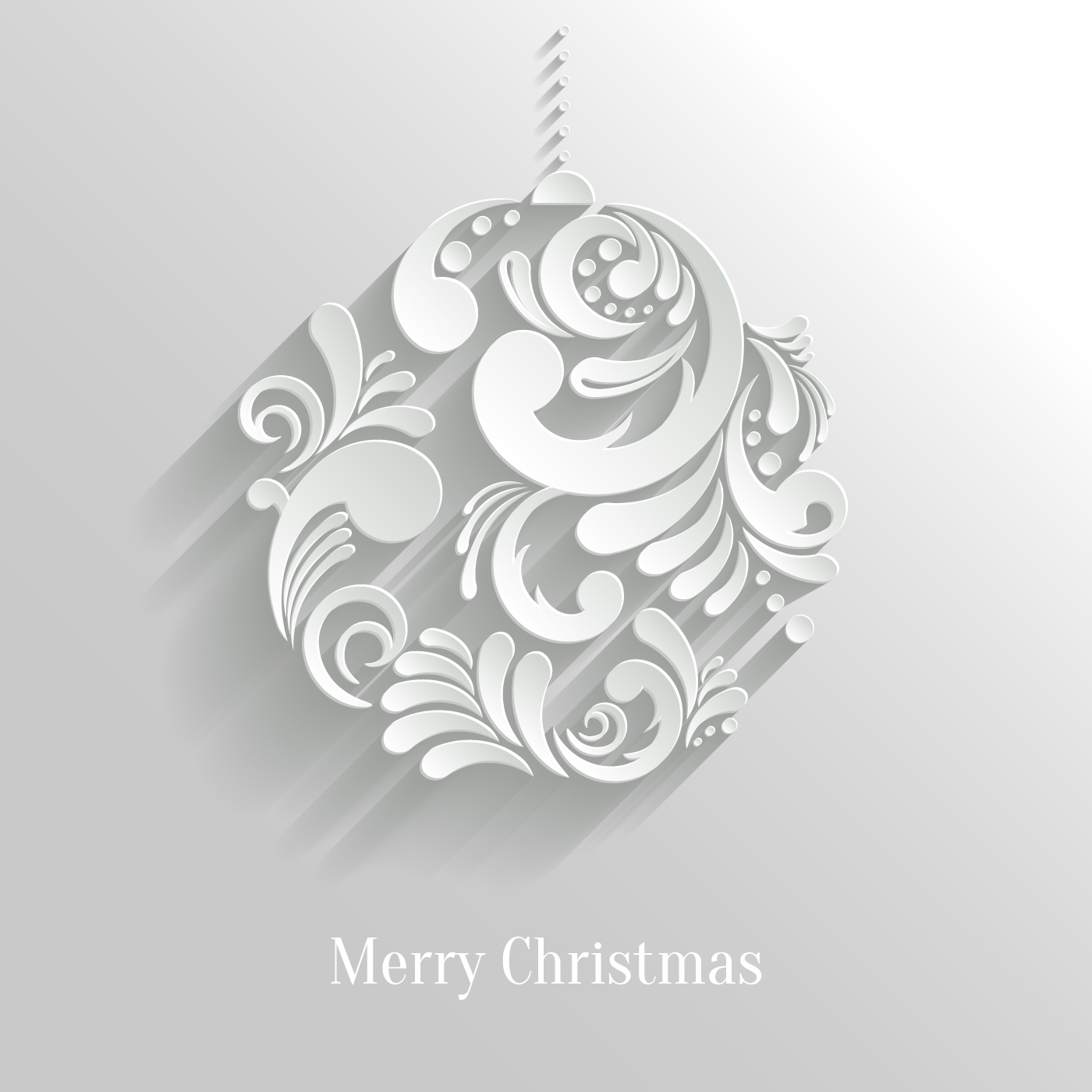 Paper Floral White Christmas Backgrounds Vector 02 Paper Floral White Christmas Backgrounds Vector 02