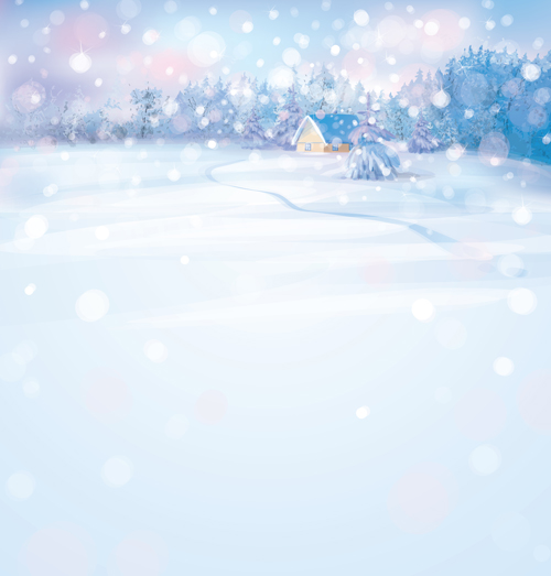 winter vector background natural beautiful Backgrounds background 