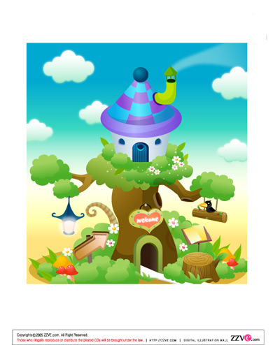 lovely cartoon scene set 32 vector