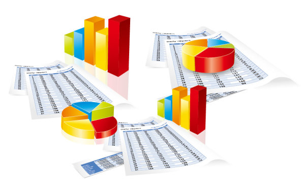 statistics round cake paper form data analysis 