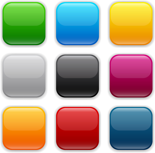 icons colored button app 