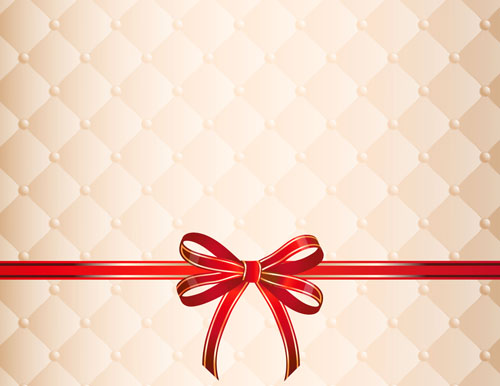 Beautiful bow gift cards vector material 10 Beautiful bow gift cards vector material 10