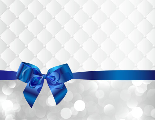 Beautiful bow gift cards vector material 13 Beautiful bow gift cards vector material 13