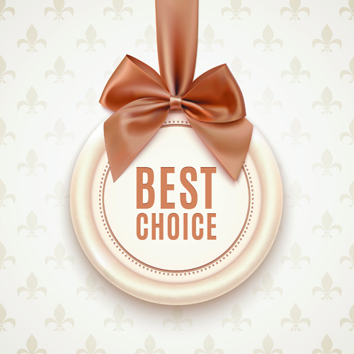 Beige bow card template vector 01 Beige bow card template vector 01