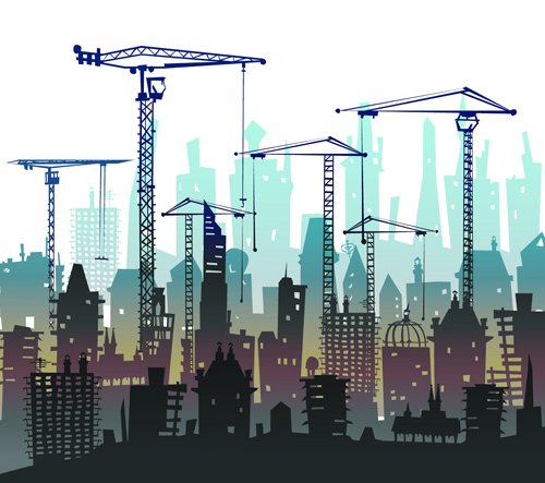 Building construction background vectors 03 Building construction background vectors 03