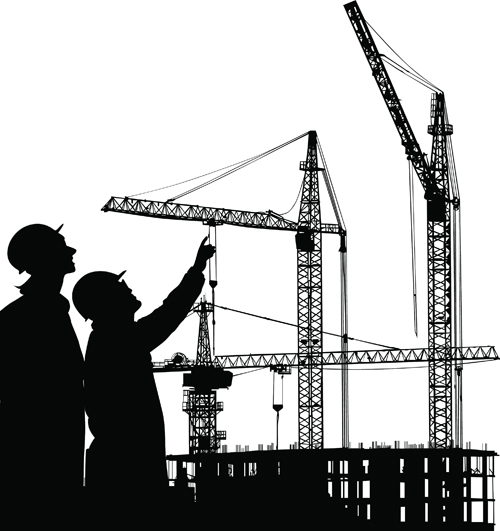 Building construction background vectors 04 
