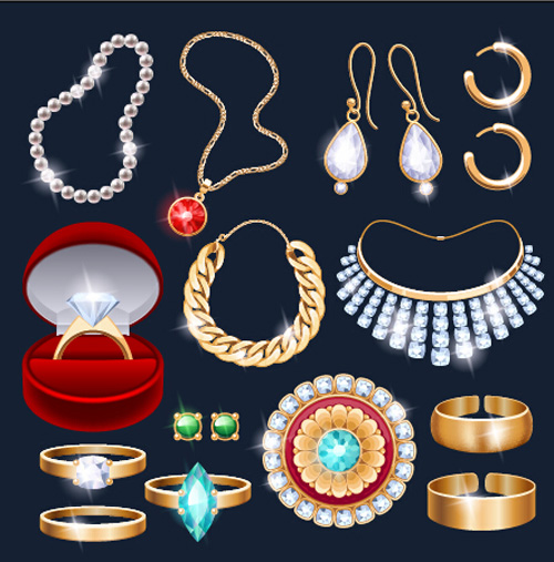 Different Jewelry design vector Different Jewelry design vector