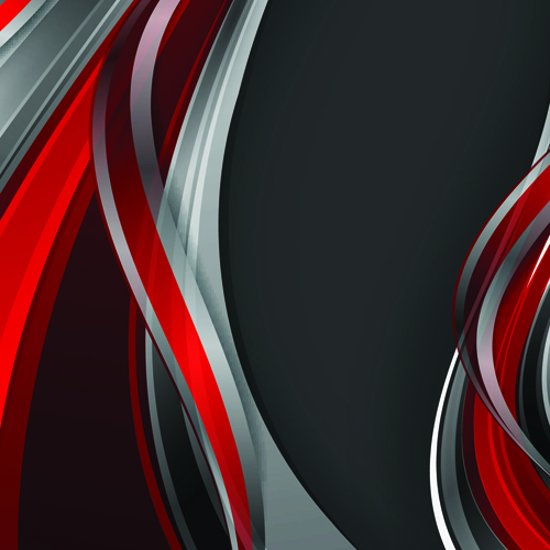 Dynamic lines colored wavy background art vector 05