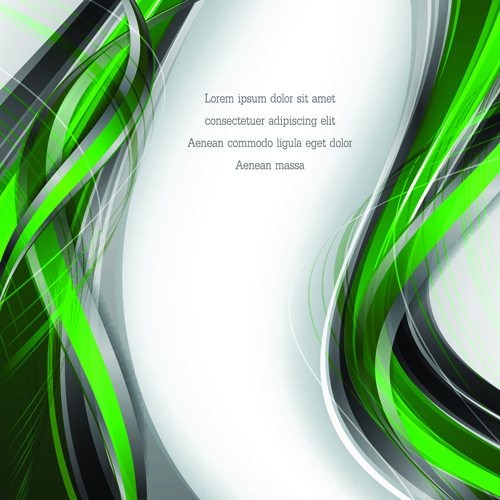 Dynamic lines colored wavy background art vector 06