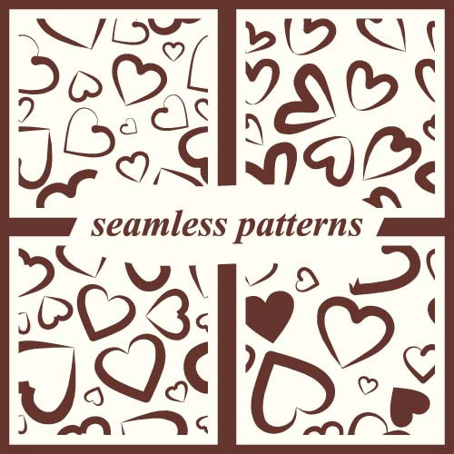 seamless red pattern heart 