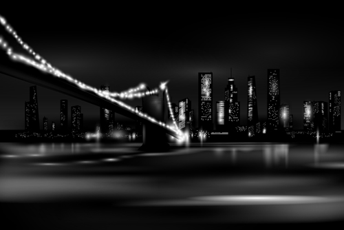 Night city skyscrapers vector material 02 Night city skyscrapers vector material 02