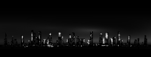 Night city skyscrapers vector material 03 Night city skyscrapers vector material 03