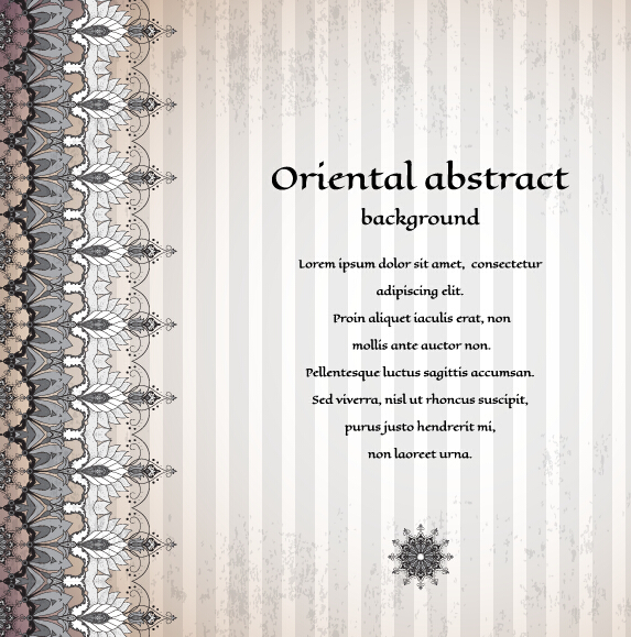 Oriental abstract background vintage vector 04 Oriental abstract background vintage vector 04